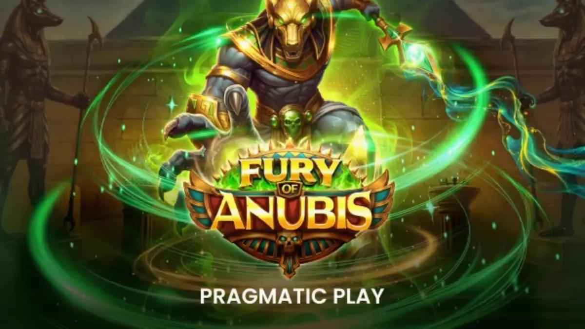 Tampilan visual slot Fury of Anubis dengan tema mitologi Mesir yang gelap
